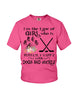 Image of A Big Fan Of Dogs And Hockey Girl Limited Classic T-Shirt - Ladies Flowy Tank - Youth Tee