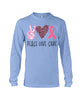 Image of Peace-Love-Cure Sweet Limited Classic T-Shirt - Ladies Tee - Unisex Long Sleeve