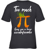 Image of Too Much Pi Gives You A Large Circumference T-Shirt - Youth Tee - Ladies V-Neck