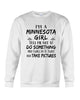Image of Minnesota Girl I Will Do It Twice T-Shirt - Guys Tee - Sweatshirt