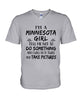 Image of Minnesota Girl I Will Do It Twice T-Shirt - Ladies Tee - Guys V-Neck
