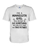 Image of Minnesota Girl I Will Do It Twice T-Shirt - Ladies Tee - Guys V-Neck