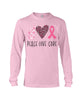Image of Peace-Love-Cure Sweet Limited Classic T-Shirt - Ladies Tee - Unisex Long Sleeve