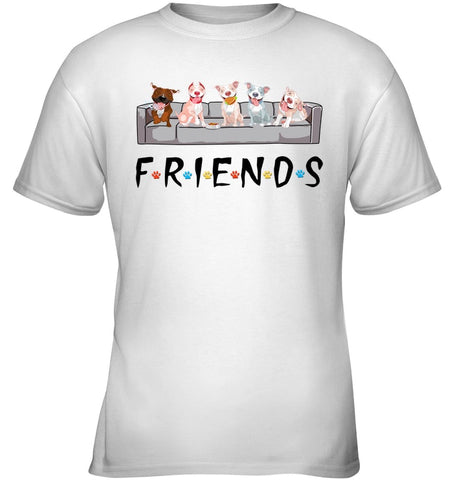 Pit Bull Friends T-Shirt - Ladies Tee - Youth Tee