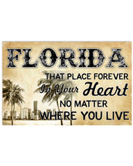 Florida That Place Forever In Your Heart Horizontal Poster