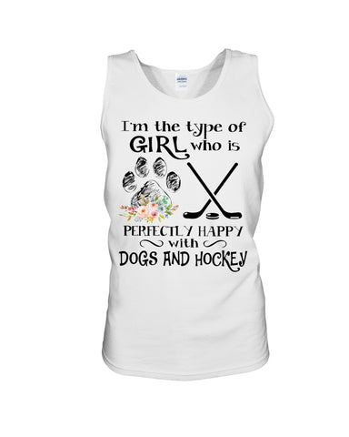 A Big Fan Of Dogs And Hockey Girl Limited Classic T-Shirt - Sweatshirt - Unisex Tank Top