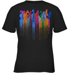 Coloful Horse Limited Classic T_Shirt - Youth Tee - Guys V-Neck