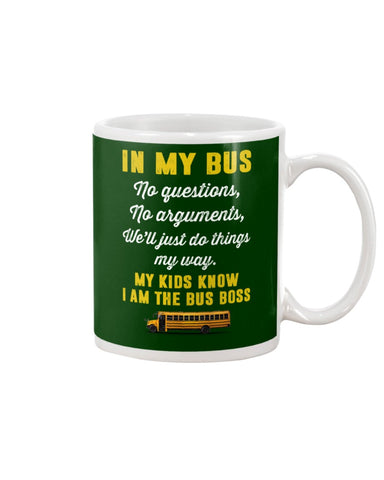 In My Bus I'm The Bus Boss Tote Bag - Mug