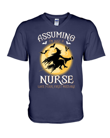 Assuming Nurse Witch Limited Classic T-Shirt - Guys V-Neck - Unisex Long Sleeve