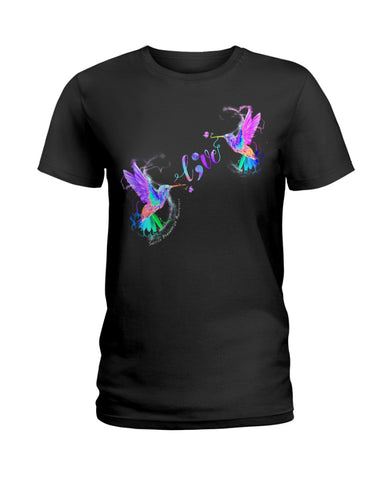 Coloful Couple Of Birds Fall In Love Limited Classic T- Shirt - Hoodie - Ladies Tee