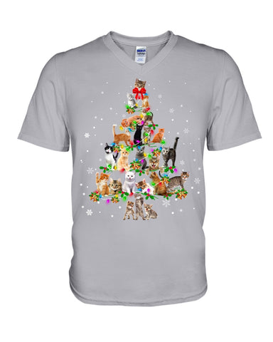 Unique Cat Christmas Tree Limited Classic T-Shirt - Ladies Tee - Guys V-Neck