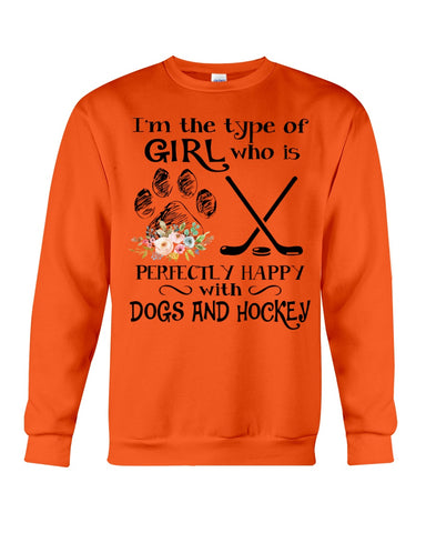 A Big Fan Of Dogs And Hockey Girl Limited Classic T-Shirt - Sweatshirt - Unisex Tank Top