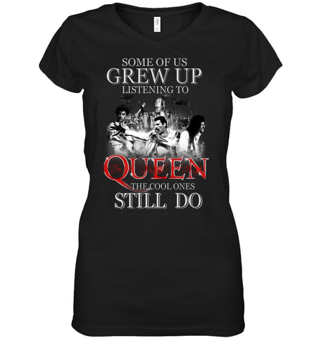 Listen To Queen T-Shirt - Sweatshirt - Ladies V-Neck