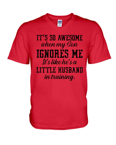 Little Husband In Training T-Shirt - Hoodie - Guys V-Neck