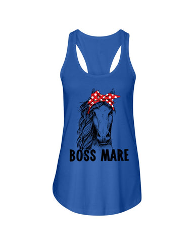 Boss Mare Horse Limited Classic T- Shirt - Unisex Tank Top - Ladies Flowy Tank