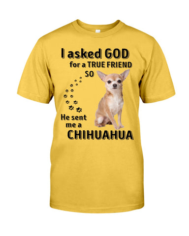 A True Friend- Chihuahua Limited Classic T-Shirt - Guys Tee - Unisex Long Sleeve