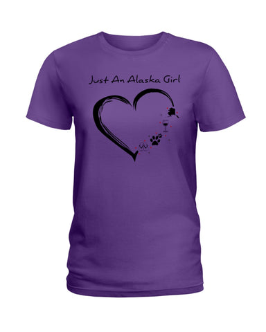 Just An Alaska Girl Limited Classic T-Shirt - Hoodie - Ladies Tee