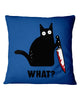 Image of Murdered Cat T-Shirt - Pillow Cover