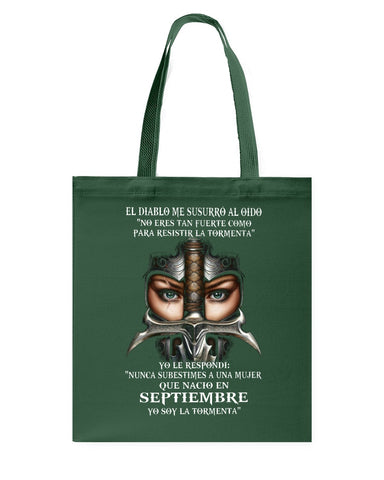 Septiembre Tote Bag - Guys Tee - Basketweave Tote Bag