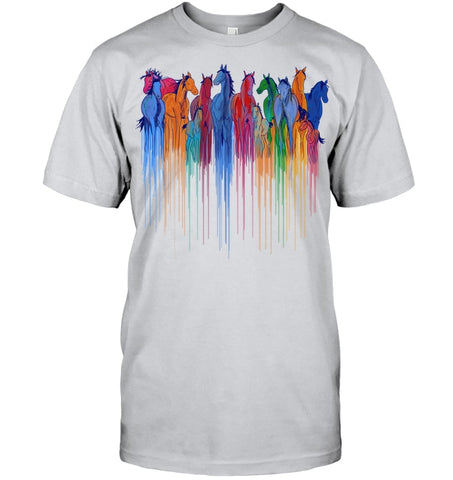 Coloful Horse Limited Classic T_Shirt - Guys Tee - Unisex Long Sleeve