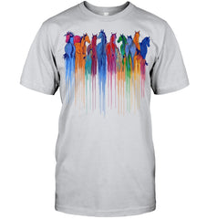 Coloful Horse Limited Classic T_Shirt - Guys Tee - Unisex Long Sleeve