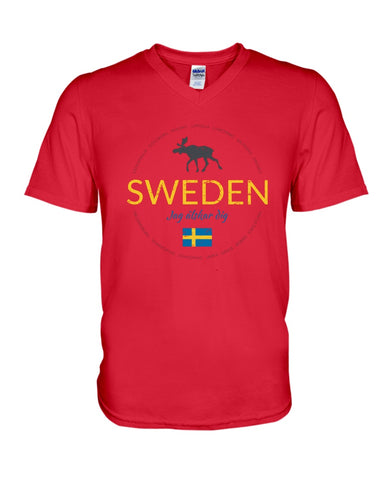 Sweden Jag Alsker Dig Limited Classic T- Shirt - Ladies Tee - Guys V-Neck