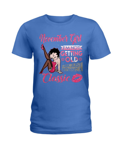 Classic November Girl T-Shirt - Ladies Tee - Unisex Long Sleeve