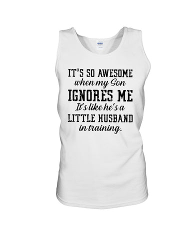 Little Husband In Training T-Shirt - Unisex Tank Top - Ladies Flowy Tank