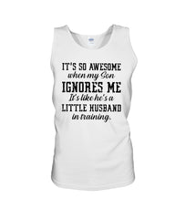 Little Husband In Training T-Shirt - Unisex Tank Top - Ladies Flowy Tank