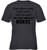 Image of I Stared Working As A Nurse Limited Classic T- Shirt - Youth Tee - Ladies V-Neck