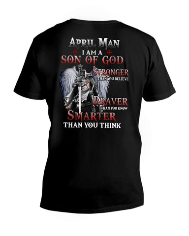 April Man- Son Of God Limited Classic T- Shirt - Hoodie - Guys V-Neck