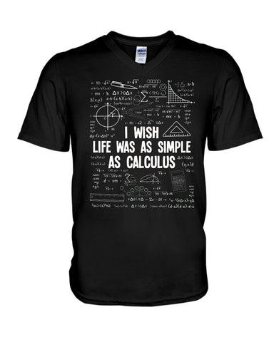 I Wish Life Was As Simple As Calculus Limited Classic T-Shirt - Guys V-Neck - Basketweave Tote Bag