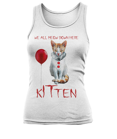 I'm A Horroraholic Kitten T-Shirt - Ladies Flowy Tank - Unisex Tank Top