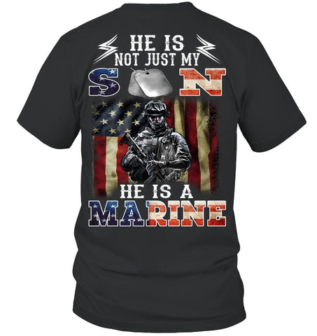 He Is Not Just My Son He Is A Marine Limited Classic T-Shirt - Sweatshirt - Guys V-Neck