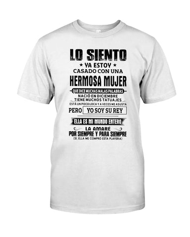 Lo Siento December Man Limited Classic T- Shirt - Guys Tee - Unisex Long Sleeve