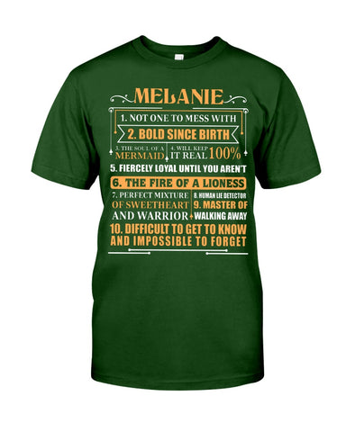 Melanie Characteristic Limited Classic T-Shirt - Guys Tee - Unisex Long Sleeve