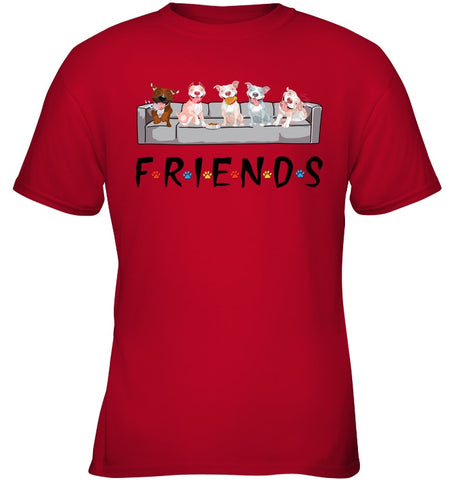 Pit Bull Friends T-Shirt - Ladies Tee - Youth Tee