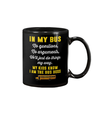 In My Bus I'm The Bus Boss Tote Bag - Mug