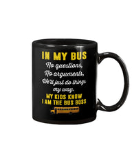 In My Bus I'm The Bus Boss Tote Bag - Mug