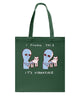 Image of I Found This Is Virbating Cat Tote Bag - Guys Tee - Basketweave Tote Bag