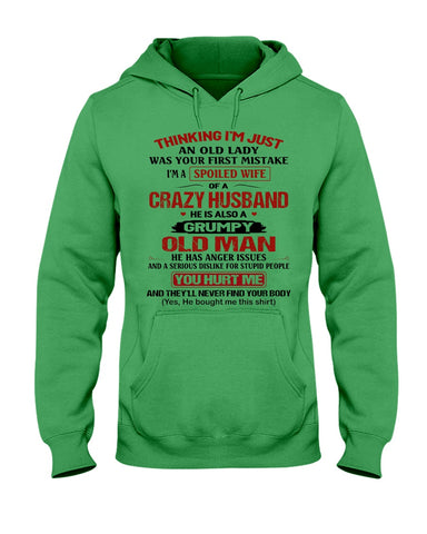 A Wife Of A Grumpy Husband Limited Classic T-Shirt - Hoodie - Guys V-Neck