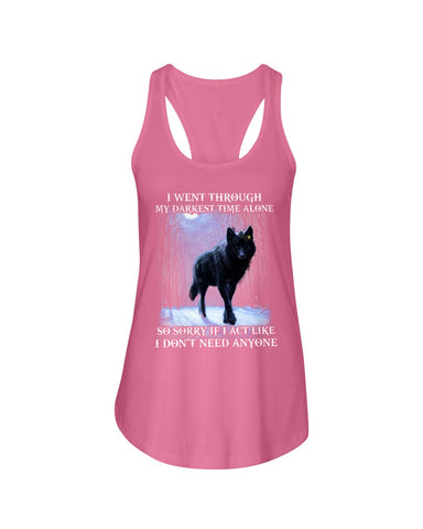 Darkest Time Alone Classic T-Shirt - Ladies Flowy Tank - Youth Tee