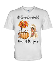 Goldendoodle - The Most Wonderful Time T-Shirt - Guys V-Neck - Unisex Long Sleeve