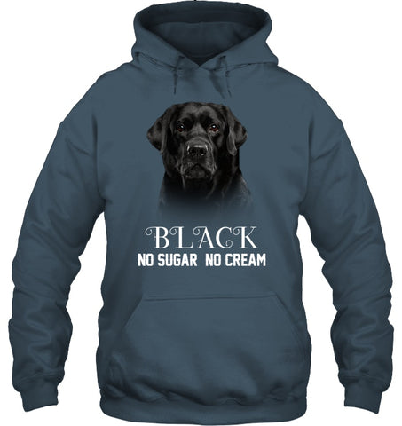 Black Labrador No Sugar No Cream Mug - Hoodie - Ladies V-Neck