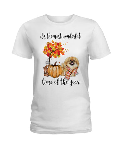 Pekingese - The Most Wonderful Time T-Shirt - Hoodie - Ladies Tee