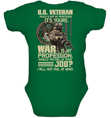 Peace Is Not My Profession T-Shirt - Baby Onesie - Mug