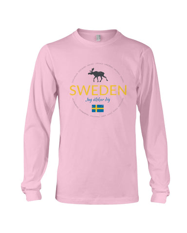 Sweden Jag Alsker Dig Limited Classic T- Shirt - Unisex Long Sleeve - Basketweave Tote Bag