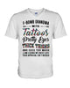 Image of F-Bomb Grandma With Tatoos Pretty Eyes Tote Bag - Guys V-Neck - Unisex Long Sleeve