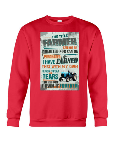 Farmer Can Not Be Inherited Nor Can Be Purchase Limited Classic T- Shirt - Sweatshirt - Unisex Tank Top