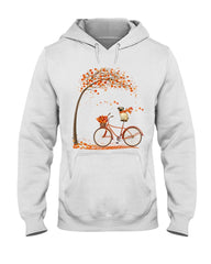 Lovely Pug In Fall T-Shirt - Hoodie - Ladies Tee